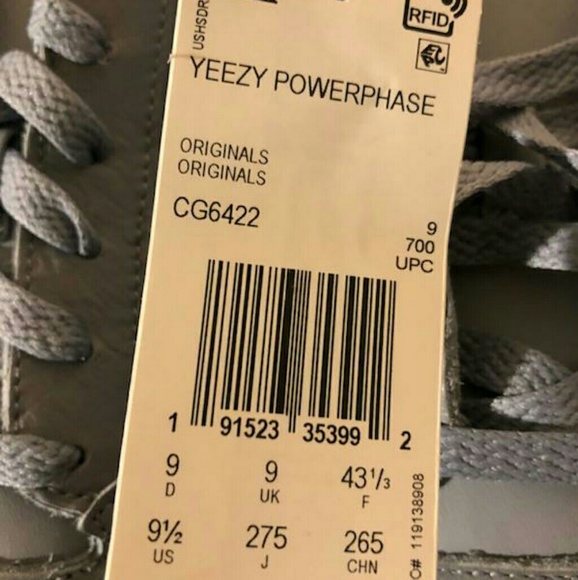 ❌sold❌Adidas Yeezy Powerphase Calabasas Grey Sz9.5 - Picture 5 of 5